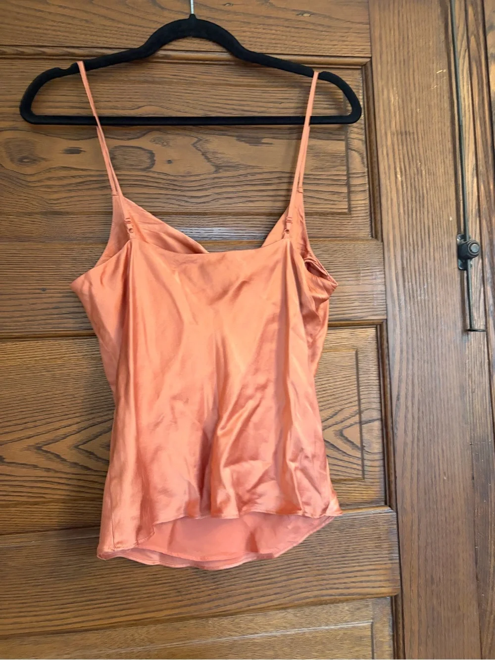 Intermix Fayette Cowl Neck Silk Camisole